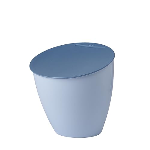 Mepal - Küchenabfalleimer Calypso - Kleiner Mülleimer mit Deckel - Komposteimer Küche - Ideal für die Küchenorganisation - Küchenhelfer und Spülmaschinenfest - 2200 ml - Nordic blue von Mepal