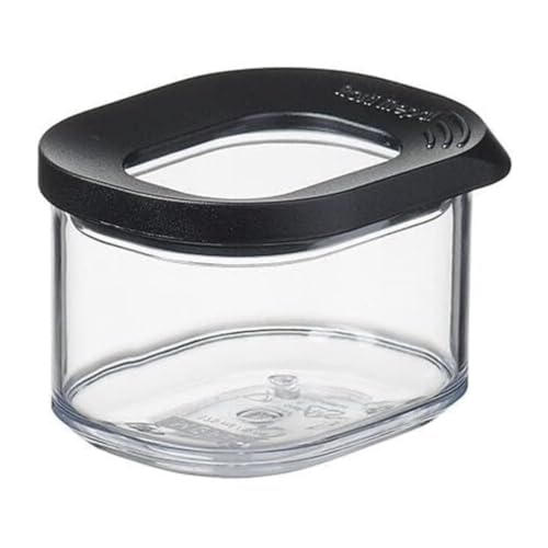 Mepal - Lebensmittelbehälter Modula Black - Transparente Aufbewahrungsbox mit Deckel - Küchen-Aufbewahrungs-Organizer & Kunststoff - Aufbewahrungsbox - Stapelbar und luftdicht - 175 ml - Black von Mepal