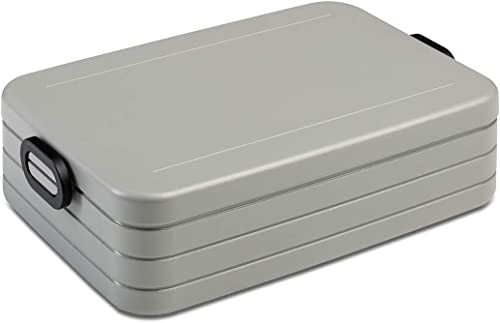 Mepal Limited Edition Bento-Lunchbox Take A – Brotdose mit Fächern, geeignet für bis zu 8 Butterbrote, TPE/pp/abs, 0 mm Silber Edition, 1500 ml von Mepal