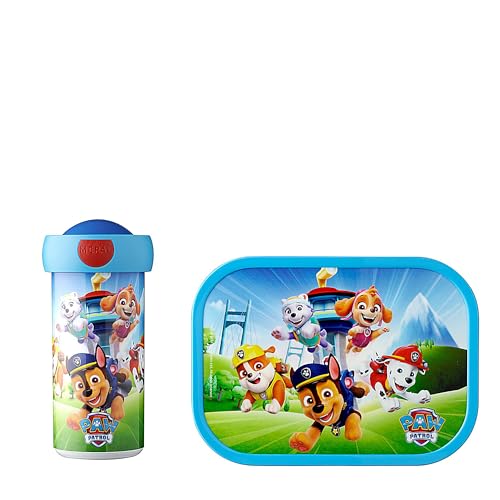 Mepal - Lunch-Set Campus - Lunch-Set für Kinder mit Verschlussbecher & Lunch Box - Lunch-Set für die Schule oder Unterwegs - Spülmaschinenfest & BPA-frei - 300 ml + 750 ml - Paw Patrol Pups von Mepal