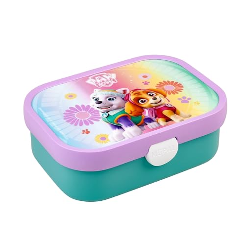 Mepal - Lunchbox Campus - Bento Lunchbox für Kinder - Brotdose mit Bento-Fach & Gabel - Meal Prep Box mit Clip-Verschluss - BPA-frei & Spülmaschinenfest - 750 ml - Paw Patrol Girls 2.0 von Mepal