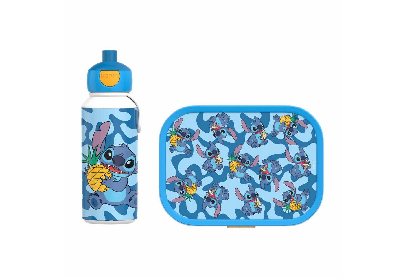 Mepal Lunchbox Campus Lunchset Stitch 2er Set, Acrylnitril-Butadien-Styrol (ABS), (2-tlg) von Mepal