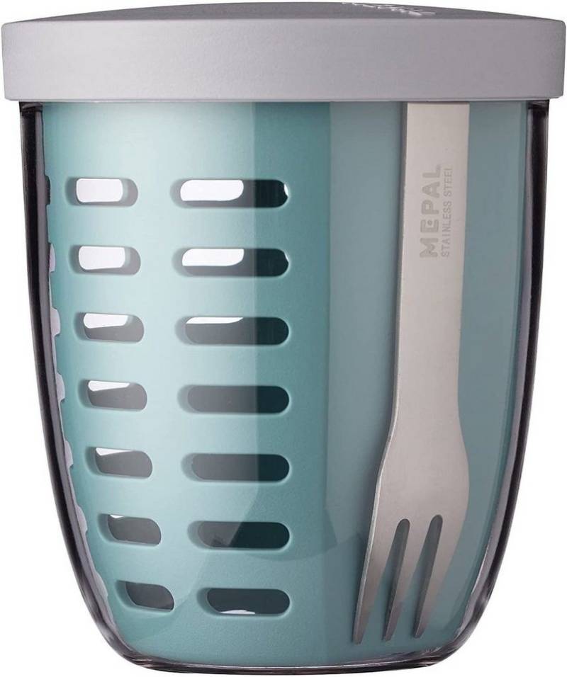 Mepal Lunchbox Fruitpot Ellipse – 600 ml Inhalt - Nordic Green, Kunststoff - BPA-Frei, ideal für Früchte, Obst und Gemüse von Mepal