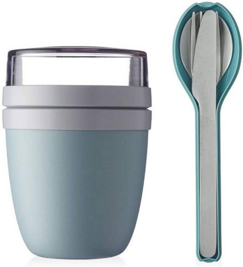 Mepal Lunchbox Lunchpot Plus Besteckset Frühstücksset to Go Becher (Nordic Green) von Mepal