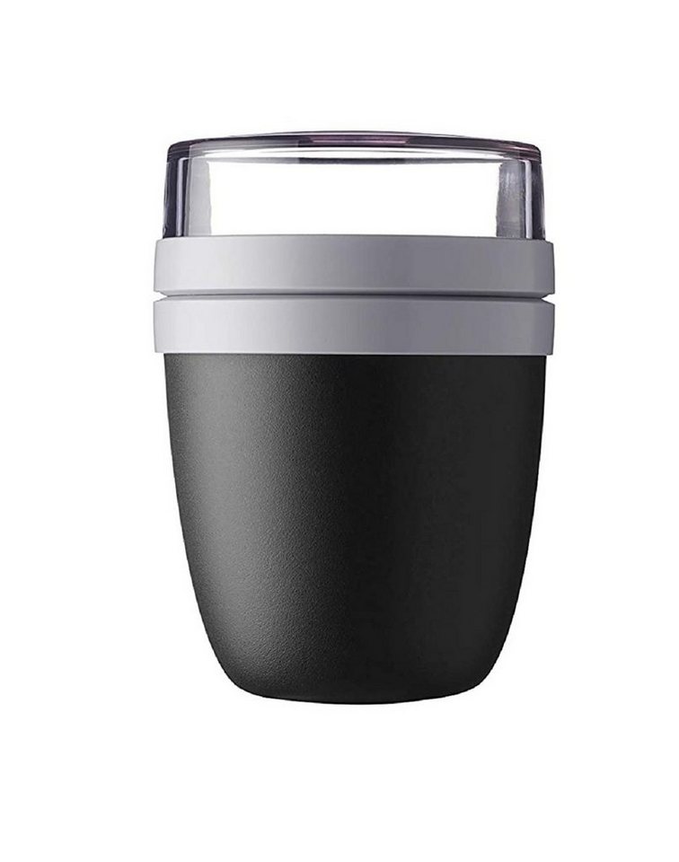 Mepal Lunchbox Mini Schwarz Lunchbox Essensbehälter Reisebecher (Black Edition), Polypropylen (PP), PCTG von Mepal