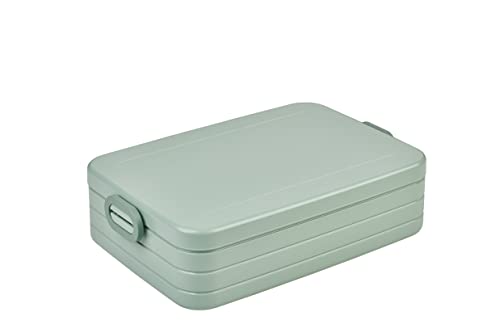 Mepal - Lunchbox Take a Break Large - Brotdose To Go - Für 4 Sandwiches oder 8 Brotscheiben - Meal Prep Box - Essensbox mit Unterteilung - Spülmaschinenfest - 1500 ml - Nordic Sage Mepal - Lunchbox Take a Break Large - Brotdose To Go - Für 4 Sandwiches oder 8 Brotscheiben - Meal Prep Box - Essensbox mit Unterteilung - Spülmaschinenfest - 1500 ml - Nordic Sage von Mepal