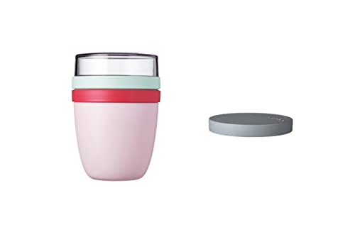 Mepal - Lunchpot Switch Ellipse - mach aus deinem Lunchpot einen Snackpot - Praktischer Müslibecher - Geeignet für Tiefkühler, Mikrowelle & Spülmachine - Strawberry Vibe Mepal - Lunchpot Switch Ellipse - mach aus deinem Lunchpot einen Snackpot - Praktischer Müslibecher - Geeignet für Tiefkühler, Mikrowelle & Spülmachine - Strawberry Vibe von Mepal