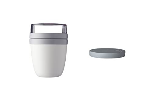 Mepal - Lunchpot Switch Ellipse - mach aus deinem Lunchpot einen Snackpot - Praktischer Müslibecher - Geeignet für Tiefkühler, Mikrowelle & Spülmachine - Nordic White Mepal - Lunchpot Switch Ellipse - mach aus deinem Lunchpot einen Snackpot - Praktischer Müslibecher - Geeignet für Tiefkühler, Mikrowelle & Spülmachine - Nordic White von Mepal