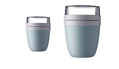 Mepal - Lunchpot Ellipse Duo Pack - Praktischer Müslibecher, Joghurtbecher, To Go Becher - Geeignet für Tiefkühler, Mikrowelle & Spülmachine - 300 & 500 ml - Nordic Green Mepal - Lunchpot Ellipse Duo Pack - Praktischer Müslibecher, Joghurtbecher, To Go Becher - Geeignet für Tiefkühler, Mikrowelle & Spülmachine - 300 & 500 ml - Nordic Green von Mepal