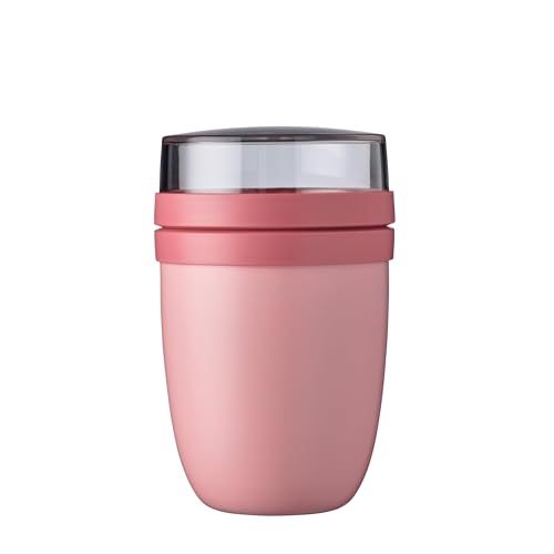 Mepal - Isolierter Lunchpot Ellipse - Thermo Lunchpot - Praktischer Joghurtbecher & Suppenbecher zum Mitnehmen 6-8 Stunden heiß & 12 Stunden kalt - 500 ml - Nordic Pink von Mepal