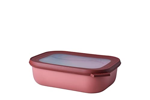 Mepal - Multi Bowl Cirqula Rectangular - Vorratsdose mit Deckel - Geeignet als Luftdichte Aufbewahrungsbox für den Kühlschrank, Mikrowellengeschirr & als Frischhaltedosen - 1000 ml - Vivid mauve von Mepal