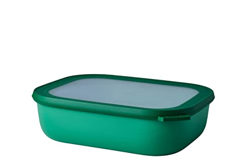 Mepal - Multi Bowl Cirqula Rectangular - Vorratsdose mit Deckel - Geeignet als Luftdichte Aufbewahrungsbox für den Kühlschrank, Mikrowellengeschirr & als Frischhaltedosen - 2000 ml - Vivid green von Mepal
