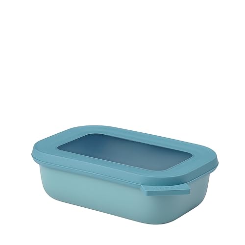 Mepal - Multi Bowl Cirqula Rectangular - Vorratsdose mit Deckel - Geeignet als Luftdichte Aufbewahrungsbox für den Kühlschrank, Mikrowellengeschirr & als Frischhaltedosen - 500 ml - Nordic Green von Mepal