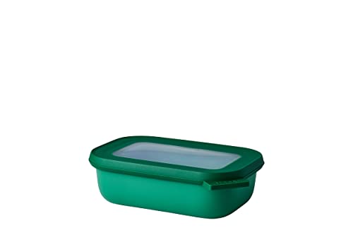 Mepal - Multi Bowl Cirqula Rectangular - Vorratsdose mit Deckel - Geeignet als Luftdichte Aufbewahrungsbox für den Kühlschrank, Mikrowellengeschirr & als Frischhaltedosen - 500 ml - Vivid green von Mepal