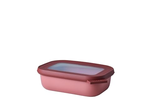 Mepal - Multi Bowl Cirqula Rectangular - Vorratsdose mit Deckel - Geeignet als Luftdichte Aufbewahrungsbox für den Kühlschrank, Mikrowellengeschirr & als Frischhaltedosen - 500 ml - Vivid mauve von Mepal