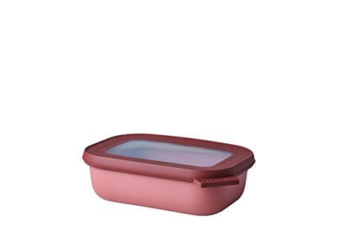 Mepal - Multi Bowl Cirqula Rectangular - Vorratsdose mit Deckel - Geeignet als Luftdichte Aufbewahrungsbox für den Kühlschrank, Mikrowellengeschirr & als Frischhaltedosen - 500 ml - Vivid mauve von Mepal