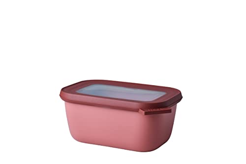 Mepal - Multi Bowl Cirqula Rectangular - Vorratsdose mit Deckel - Geeignet als Luftdichte Aufbewahrungsbox für den Kühlschrank, Mikrowellengeschirr & als Frischhaltedosen - 750 ml - Vivid mauve von Mepal