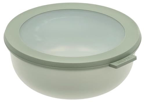 Mepal - Multi Bowl Cirqula Round - Vorratsdose mit Deckel - Geeignet als Luftdichte Aufbewahrungsbox für den Kühlschrank, Mikrowellengeschirr & als Frischhaltedosen - 1250 ml - Nordic Sage von Mepal