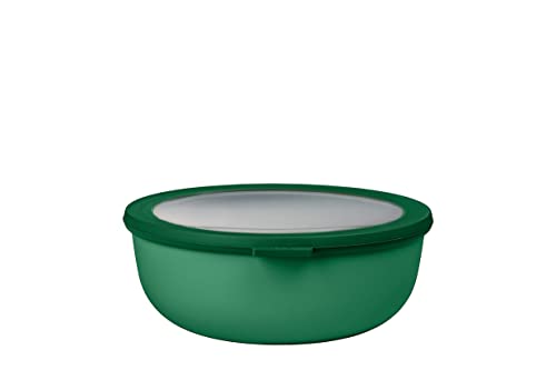 Mepal - Multi Bowl Cirqula Round - Vorratsdose mit Deckel - Geeignet als Luftdichte Aufbewahrungsbox für den Kühlschrank, Mikrowellengeschirr & als Frischhaltedosen - 2250 ml - Vivid green von Mepal
