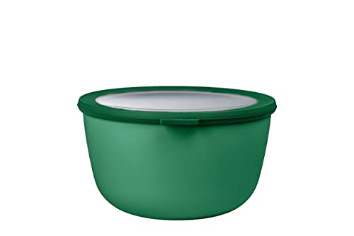 Mepal - Multi Bowl Cirqula Rectangular - Vorratsdose mit Deckel - Geeignet als Luftdichte Aufbewahrungsbox für den Kühlschrank, Mikrowellengeschirr & als Frischhaltedosen - 3000 ml - Vivid green von Mepal