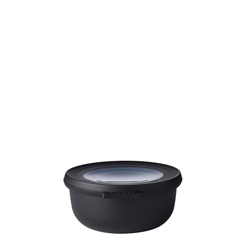 Mepal - Multi Bowl Cirqula Round - Vorratsdose mit Deckel - Geeignet als Luftdichte Aufbewahrungsbox für den Kühlschrank, Mikrowellengeschirr & als Frischhaltedosen - 350 ml - Nordic Black Mepal - Multi Bowl Cirqula Round - Vorratsdose mit Deckel - Geeignet als Luftdichte Aufbewahrungsbox für den Kühlschrank, Mikrowellengeschirr & als Frischhaltedosen - 350 ml - Nordic Black von Mepal
