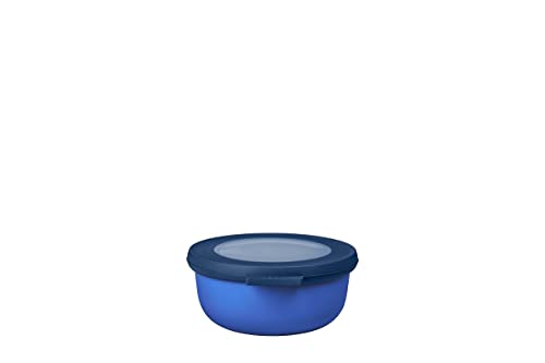 Mepal - Multi Bowl Cirqula Round - Vorratsdose mit Deckel - Geeignet als Luftdichte Aufbewahrungsbox für den Kühlschrank, Mikrowellengeschirr & als Frischhaltedosen - 350 ml - Vivid blue von Mepal