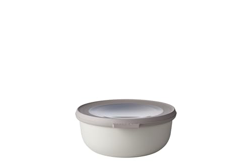 Mepal - Multi Bowl Cirqula Round - Vorratsdose mit Deckel - Geeignet als Luftdichte Aufbewahrungsbox für den Kühlschrank, Mikrowellengeschirr & als Frischhaltedosen - 750 ml - Nordic White von Mepal