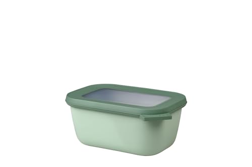 Mepal - Multi Bowl Cirqula Rectangular - Vorratsdose mit Deckel - Geeignet als Luftdichte Aufbewahrungsbox für den Kühlschrank, Mikrowellengeschirr & als Frischhaltedosen - 750 ml - Nordic Sage von Mepal