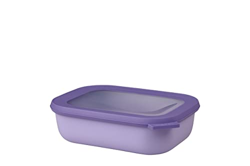 Mepal - Multi Bowl Cirqula Rectangular - Vorratsdose mit Deckel - Geeignet als Luftdichte Aufbewahrungsbox für den Kühlschrank, Mikrowellengeschirr & als Frischhaltedosen - 1000 ml - Nordic Lilac von Mepal