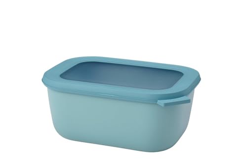 Mepal - Multi Bowl Cirqula Rectangular - Vorratsdose mit Deckel - Geeignet als Luftdichte Aufbewahrungsbox für den Kühlschrank, Mikrowellengeschirr & als Frischhaltedosen - 1500 ml - Nordic Green von Mepal