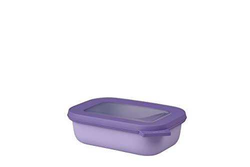 Mepal - Multi Bowl Cirqula Rectangular - Vorratsdose mit Deckel - Geeignet als Luftdichte Aufbewahrungsbox für den Kühlschrank, Mikrowellengeschirr & als Frischhaltedosen - 500 ml - Nordic Lilac von Mepal