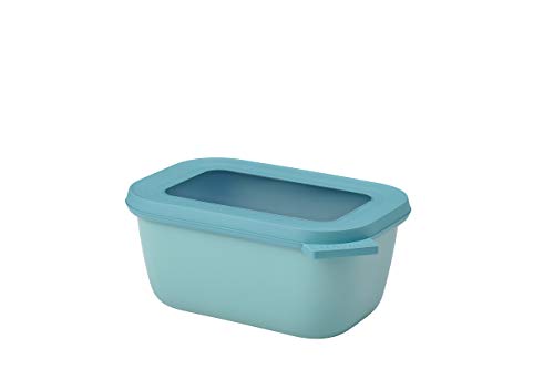 Mepal - Multi Bowl Cirqula Rectangular - Vorratsdose mit Deckel - Geeignet als Luftdichte Aufbewahrungsbox für den Kühlschrank, Mikrowellengeschirr & als Frischhaltedosen - 750 ml - Nordic Green von Mepal