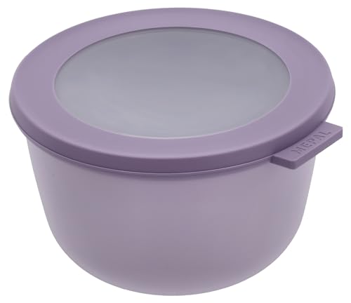 Mepal - Multi Bowl Cirqula Round - Vorratsdose mit Deckel - Geeignet als Luftdichte Aufbewahrungsbox für den Kühlschrank, Mikrowellengeschirr & als Frischhaltedosen - 1000 ml - Nordic Lilac von Mepal