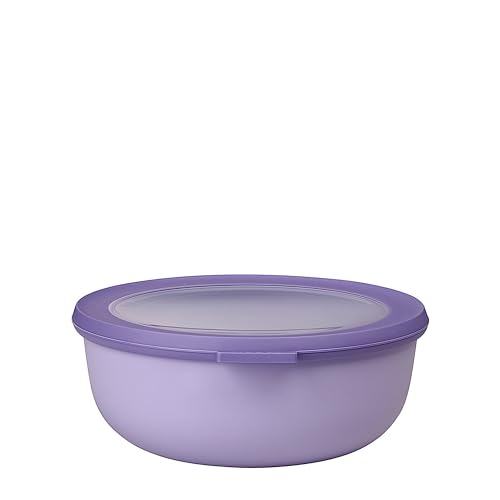 Mepal - Multi Bowl Cirqula Round - Vorratsdose mit Deckel - Geeignet als Luftdichte Aufbewahrungsbox für den Kühlschrank, Mikrowellengeschirr & als Frischhaltedosen - 1250 ml - Nordic Lilac von Mepal