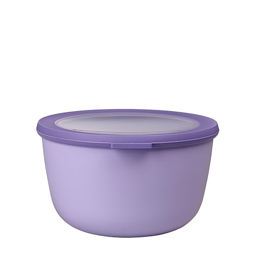 Mepal - Multi Bowl Cirqula Round - Vorratsdose mit Deckel - Geeignet als Luftdichte Aufbewahrungsbox für den Kühlschrank, Mikrowellengeschirr & als Frischhaltedosen - 2000 ml - Nordic Lilac von Mepal