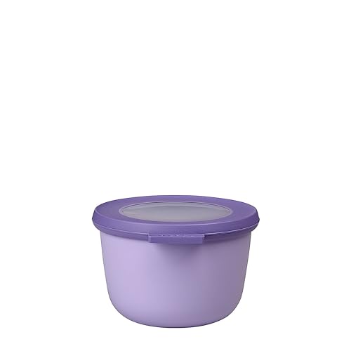 Mepal - Multi Bowl Cirqula Round - Vorratsdose mit Deckel - Geeignet als Luftdichte Aufbewahrungsbox für den Kühlschrank, Mikrowellengeschirr & als Frischhaltedosen - 500 ml - Nordic Lilac von Mepal