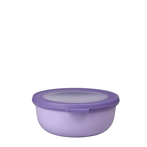 Mepal - Multi Bowl Cirqula Round - Vorratsdose mit Deckel - Geeignet als Luftdichte Aufbewahrungsbox für den Kühlschrank, Mikrowellengeschirr & als Frischhaltedosen - 750 ml - Nordic Lilac von Mepal