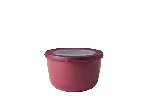 Mepal - Multi Bowl Cirqula Round - Vorratsdose mit Deckel - Geeignet als Luftdichte Aufbewahrungsbox für den Kühlschrank, Mikrowellengeschirr & als Frischhaltedosen - 1000 ml - Nordic Berry von Mepal