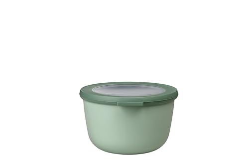 Mepal - Multi Bowl Cirqula Round - Vorratsdose mit Deckel - Geeignet als Luftdichte Aufbewahrungsbox für den Kühlschrank, Mikrowellengeschirr & als Frischhaltedosen - 1000 ml - Nordic Sage von Mepal