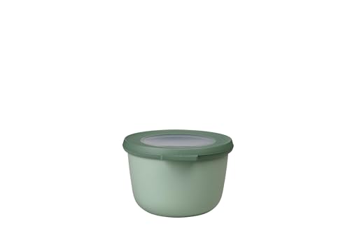 Mepal - Multi Bowl Cirqula Round - Vorratsdose mit Deckel - Geeignet als Luftdichte Aufbewahrungsbox für den Kühlschrank, Mikrowellengeschirr & als Frischhaltedosen - 500 ml - Nordic Sage von Mepal