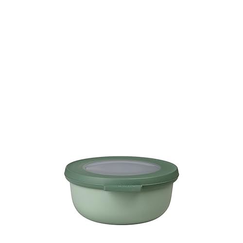Mepal - Multi Bowl Cirqula Round - Vorratsdose mit Deckel - Geeignet als Luftdichte Aufbewahrungsbox für den Kühlschrank, Mikrowellengeschirr & als Frischhaltedosen - 350 ml - Nordic Sage von Mepal