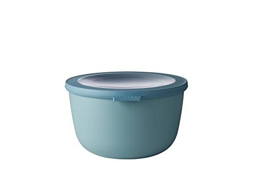 Mepal - Multi Bowl Cirqula Round - Vorratsdose mit Deckel - Geeignet als Luftdichte Aufbewahrungsbox für den Kühlschrank, Mikrowellengeschirr & als Frischhaltedosen - 2000 ml - Nordic Green von Mepal