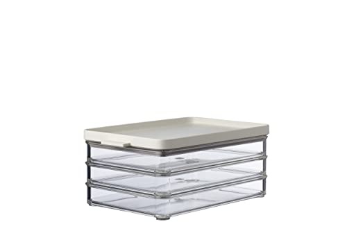 Mepal Wurst Aufbewahrung Kühlschrank mit 3 lagen - Kühlschrank Organizer Aufschnitt - 3 Separate Aufschnittboxen für Kühlschrank und Organisation in der Küche - 3 x 500 ml - Nordic white Mepal Wurst Aufbewahrung Kühlschrank mit 3 lagen - Kühlschrank Organizer Aufschnitt - 3 Separate Aufschnittboxen für Kühlschrank und Organisation in der Küche - 3 x 500 ml - Nordic white von Mepal