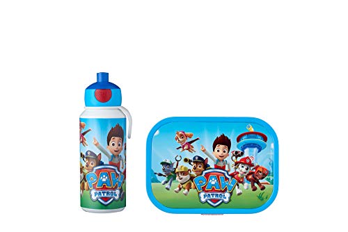 Mepal - Lunch-Set Campus - Lunch-Set für Kinder mit Pop-up Trinkflasche & Lunch Box - Lunch-Set für die Schule oder unterwegs - Spülmaschinenfest & BPA-frei - 400 ml + 750 ml - Paw patrol von Mepal