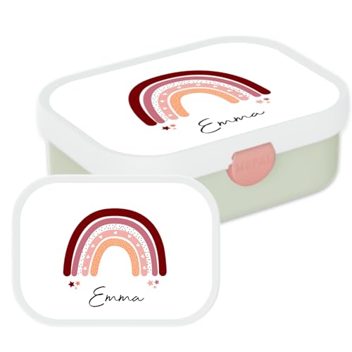 Mepal Personalisierte Brotdose mit Namen - Bento Lunchbox für Kinder - Regenbogen - Geeignet für bis zu 4 Butterbrote - BPA-frei & Spülmaschinenfest - 750 ml - Grün Mepal Personalisierte Brotdose mit Namen - Bento Lunchbox für Kinder - Regenbogen - Geeignet für bis zu 4 Butterbrote - BPA-frei & Spülmaschinenfest - 750 ml - Grün von Mepal