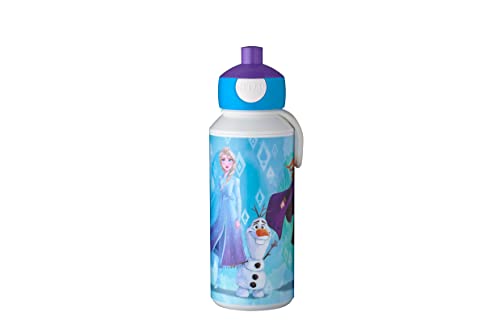 Mepal - Trinkflasche Pop-up Campus - Wasserflasche - Auslaufsichere Flasche für die Schule - Wiederverwendbar - BPA-frei & Spülmaschinenfest - 400 ml - Frozen 2 von Mepal