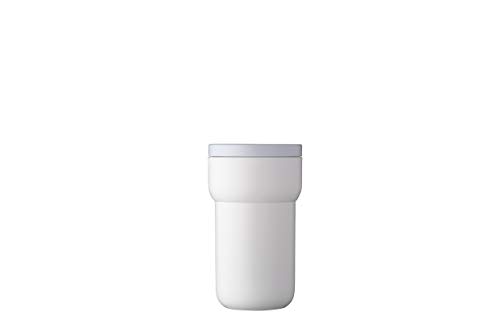Mepal - Reisebecher Ellipse - Kaffeebecher & Teetasse für unterwegs - Luftdichter & auslaufsicherer Thermobecher To Go - Hält Ihr Getränk bis zu 30 Minuten heiß - 275 ml - White von Mepal