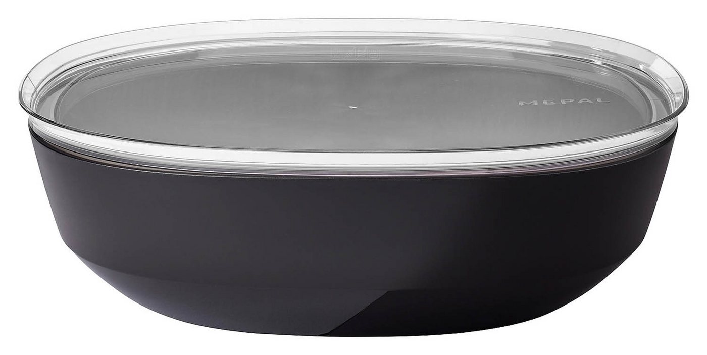 Mepal Servierschüssel SILUETA, Schwarz, B 30 cm, T 30 cm, mit Deckel, Polypropylen, (1-tlg), 4000 ml Fassungsvermögen von Mepal