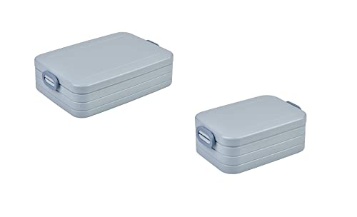 Mepal | Take a Break Duo Pack | Brotdose To Go | Lunchboxen für 2 bis 4 Sandwiches oder 4 bis 8 Brotscheiben | ideal für Meal Prep | Essenbox mit Unterteilung | Nordic blue Mepal | Take a Break Duo Pack | Brotdose To Go | Lunchboxen für 2 bis 4 Sandwiches oder 4 bis 8 Brotscheiben | ideal für Meal Prep | Essenbox mit Unterteilung | Nordic blue von Mepal