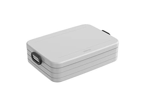 Mepal Take a Break Large – Limited Edition Cool Grey/Grau – 1500 ml Inhalt – Lunchbox mit Trennwand – ideal für Mealprep – spülmaschinenfest, Polypropyleen von Mepal